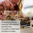 THE MASONRY | Acrylic Terrarium for Isopod Enclosure | 8"x4"x4" | Sling Tarantula Enclosure and Bug Tank | Small Spider Habitat | Terrarium Pre-Assembled with Magnetic Lock by CozyNest Decor