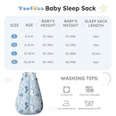 Yoofoss Baby Sleep Sack 18-24 Months, TOG 2.5 Baby Wearable Blanket with 2-Way Zipper, 100% Organic Cotton Fabric Winter Newborn Sleeping Sack, Warm Soft Comfy by TinyTreasures Baby Boutique