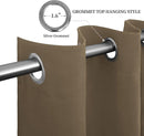 Easy-Going Blackout Curtains for Bedroom, Solid Thermal Insulated Grommet and Noise Reduction Window Drapes, Room Darkening Curtains for Living Room, 2 Panels (52x63 in,Natural) by CozyNest Decor