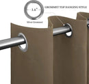 Easy-Going Blackout Curtains for Bedroom, Solid Thermal Insulated Grommet and Noise Reduction Window Drapes, Room Darkening Curtains for Living Room, 2 Panels (52x84 in,Natural) by CozyNest Decor
