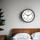 Atomic Wall Clock Analog 10 Inch Battery Operated Modern Decorative for Living Room Kitchen Office Bedroom Bathroom(Black) by CozyNest Decor