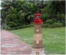 LED Solar Powered Lighthouse, 360 Degree Rotating Lamp Courtyard Decoration Waterproof Garden Smoke Towers Statue Lights for Outdoor Patio Garden Pathway by GreenHaven Gardens