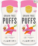 Serenity Kids 6+ Months Grain Free Puffs Toddler & Baby Snack | No Added Sugar, Gluten & Rice Free, Allergen Free | Made with Organic Cassava, Veggies, and Herbs | Carrot & Beet | 1 Count (Pack of 2) by TinyTreasures Baby Boutique
