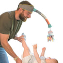 DINGLE DANGLE - Diaper Changing Distractor - Diaper Changing Helper Headband, Baby Mobile, & Sensory Rattle. Newborn Essentials Must Haves - Great Baby Registry or Shower Gift - Featured on Shark Tank by TinyTreasures Baby Boutique
