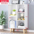 IOTXY Wooden Open Shelf Bookcase - 3-Tier Floor Standing Display Cabinet Rack with Legs, 5 Cubes Bookshelf, Warm White by CozyNest Decor