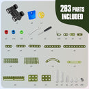 Stem Toys for Boys Age 8-12 - Off-Road Metal Model Car Kits, 283pcs Stem Building Toys Kits, Army Toy for 8-10，STEM Projects for Kids 10-12, 12-14 Engineering Gifts for Ages 14 and Up Adults by TinyTreasures Baby Boutique