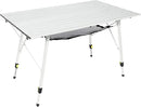 PORTAL Camping Table Portable Foldable with Adjustable Legs, Aluminum Folding Table Roll Up Table with Carrying Bag for Outdoor, Beach, Picnic, Backyards, BBQ and Party, Silver, Big by GreenHaven Gardens