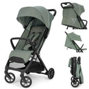 Inglesina Quid³ Stroller, Planet Green - Compact Reclining Travel Stroller for Baby & Toddler 0-55 lbs, One Hand fold, Car seat Compatible, Airplane Overhead, Lightweight, Foldable, XL UPF 50+ Canopy by TinyTreasures Baby Boutique