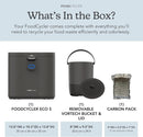 Food Cycler Eco 5 Award-Winning Kitchen Food Recycler | Indoor Composter Bin Alternative | Electric Countertop Food Disposer with Odorless 5L Indoor Food Waste Bin for Easy Waste Management | Grey by GreenHaven Gardens
