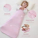 Mosebears Unisex Baby Sleep Sack 1.0 TOG, Supersoft Rayon Made from Bamboo Wearable Blanket with 2-Way Zipper (Blush,18-36 Months) by TinyTreasures Baby Boutique