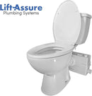 800W/1+HP American Elongated Macerating Toilet Kit with Macerator Pump for Basement Toilet System, 3 - Piece Kit by Lift Assure by CozyNest Decor