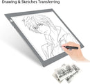 LitEnergy Portable A4 LED Copy Board Light Tracing Box, Silver Ultra-Thin Adjustable USB Power Artcraft LED Trace Light Pad for Tattoo Drawing, Streaming, Sketching, Animation, Stenciling by TinyTreasures Baby Boutique