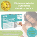 Skyla Homes Magnetic Cabinet Locks Baby Proofing Child Safety - The Safest Quickest and Easiest Multi-Purpose 3M Adhesive Child Proof Latches, No Screws or Tools Needed (12 Pack) by TinyTreasures Baby Boutique