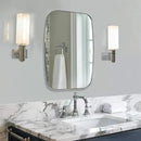 ANDY STAR Chrome Bathroom Mirror, 24x36 Inch Polished Chrome Oval Mirror for Bathroom with Stainless Steel Metal Frame, Oblong Mirror for Living Room, Entryway by CozyNest Decor