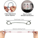 Toy Straps for Baby, Silicone Pacifier Clips, Silicone Adjustable Stretchable Pacifier Teether Straps for Strollers, High Chair, Cribs, Hanging Baskets, Car Seat, Shopping Trolley, BPA Free, 2 Pack by TinyTreasures Baby Boutique