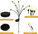 Solar Powered Firefly Lights Outdoor Waterproof 2-Pack, Swaying as Wind Blows, 8 LED Bulbs, Solar Garden Lights, Warm White, Outdoor Decorative Lights for Pathway Yard Patio Decorations by GreenHaven Gardens