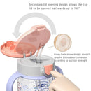 Evorie Tritan Spill Proof Toddler Straw Sippy Cup, 10 oz for Baby and Toddlers 1-3 Years Old, No Spill Straw Water Bottle with Removable Handles, Ideal for School, BPA-Free, Travel in Space by TinyTreasures Baby Boutique