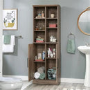 Sauder HomePlus Multi-Room Storage Cabinet with Adjustable Shelves and Door Positioning, Kitchen Laundry Bathroom Pantry Storage Cabinet, in Salt Oak Finish by CozyNest Decor