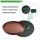 Ceramic Plant Saucer Pot Tray 12 Inch, Planter Saucers 4 5 6 7 8 9 10 11 12 13 Inch for Indoors Outdoor, Durable Sturdy Flower Drainage drip Water Tray for Glazed Pots Base (12.7 Inch-Brown) by GreenHaven Gardens