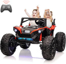 2 Seaters 24V Ride on UTV with Remote Control,10AH Battery, 400W Powerful Motors with 17" EVA Wheels, 20.5“ Seat Width Electric Ride Toy with Metal Suspension,LED Lights,Music,Horn (Red) by TinyTreasures Baby Boutique