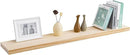 Fun Memories 48 Inch Floating Shelves for Wall, Deep Rustic Solid Pine Wood Floating Shelf - Farmhouse Wall Mounted Display Shelf with Heavy-Duty Metal Bracket, 48" W x 8" D, Set of 1, Unfinished by CozyNest Decor