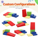 4-Piece PU Leather Baby Foam Climbing Blocks for Toddlers - Soft Play Climbing Toys for Toddlers - Foam Climbing Set for Crawling and Sliding Indoor (Red Yellow Blue) by TinyTreasures Baby Boutique