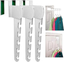 Wonder Hanger Over The Door 3-Pack Organizer for Clothes Hangers, Space-Saving Cascading Hanger Hooks, White by CozyNest Decor