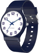 Kids Analog Watch Boys Girls, 30M Waterproof, Sports Watch for Boys, Easy to Read Children's Thin Dial Wrist Watches with Soft Band, for Ages 5-15 Kids Great Birthday Gifts Christmas Day by TinyTreasures Baby Boutique