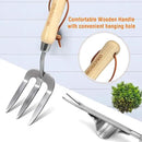 WORKPRO Garden Tools Set, 8 Piece, Stainless Steel Heavy Duty Gardening Tools with Wooden Handle, Including Garden Tote, Gloves, Trowel, Hand Weeder, Cultivator and More-Gardening Gifts For Women Men by GreenHaven Gardens