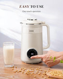 8 in 1 Nut Milk Maker Blender, 32oz Homemade Soy, Almond, Oat, Coconut, Plant Based and Non Dairy Beverages, Automatic Soybean Machine With Delay Start/Keep Warm/Boil Water, Cream by TinyTreasures Baby Boutique