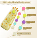 Baby Nail Trimmer Electric Baby Nail File with Light 10 Grinding Heads Safe Quiet Baby Nail Grooming Care Kit for Newborn Infant Toddler Toes Fingernails - Orange by TinyTreasures Baby Boutique