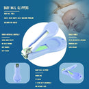 Baby Grooming Kit, Baby Essentials for Newborns, Portable Baby Care Kit, Contains Baby Nail Clippers, Baby Comb, Baby Brush, Baby Ear Wax Removal Tool and More (10 in 1) (Blue) by TinyTreasures Baby Boutique