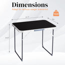 Outvita 2.3ft Portable Folding Camping Table, Outdoor Waterproof Picnic Table, Aluminum Lightweight Suitcase Foldable Table for Picnic BBQ Beach Dining by GreenHaven Gardens