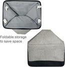 TcaFmac Organization and Storage Basket for Shelves - 16x12x12 inch Large 2 Pack Collapsible Storage Boxs for Organizing, Fabric Storage Cubes for Closet Cloth Toy Books Kids(Black&Grey) by CozyNest Decor