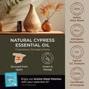 Gya Labs Cypress Essential Oil for Diffuser - 0.34 Fl Oz - 100% Pure Natural Cypress Oil for Aromatherapy & Candle Making Scent by CozyNest Decor