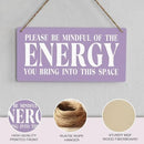 Purple Decor Spiritual Meditation Room Decor Inspirational Spa Decoration Positive Affirmations Wall Wood Plaque Sign Hanging Door Sign Home Office Yoga Room Decoration by CozyNest Decor