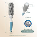 Round Brush for Blow Drying - Extra Small Ceramic Thermal Ionic Roller Brush for Sleek, Salon Blowout - Lightweight Round Hair Brush for Precise Styling and Manageable Hair (Bristle 1.7in, Barrel 1in) by TinyTreasures Baby Boutique