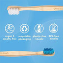 The Humble Co. Bamboo Toothbrushes (5pk) – Toothbrushes for Superior Oral Care, Dental Hygiene, and Gum Care, BPA Free (Ultra Soft Bristles) by CozyNest Decor