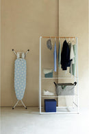 Brabantia Size A Compact Small Ironing Board (43x12 in) 7 Height Options, Adjustable Steam Iron Rest Holder (Fresh Breeze) Non-Slip Feet, Anti-Collapse Child Locks by CozyNest Decor