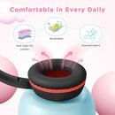 Kids Headphones Wired with Microphone, Over Ear 85/94dB Volume Limited Headphones with Share Port, Stereo Sound Foldable Headset for Teens/Boys/Girls-Black Red by TinyTreasures Baby Boutique