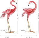 Kircust Flamingo Garden Statues and Sculptures, Metal Birds Yard Art Outdoor Statue, Large Pink Flamingo Lawn Ornaments for Home, Patio, Backyard Decor (2-Pack) by GreenHaven Gardens