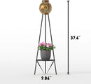 2 Pack Solar Lights with Plant Stands Waterproof Solar Lanterns Outdoor Solar Lamps for Patio, Yard, Pathway, and Porch Decoration Garden Decor by GreenHaven Gardens