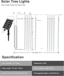 solar meteor shower lights outdoor, White by GreenHaven Gardens