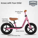 JOYSTAR 10"/12" Toddler Balance Bike for Girls & Boys, Ages 18 Months to 5 Years, Kids Push Bike with Footrest & Adjustable Seat Height, First Birthday Gifts for 2-5 Boys Girls by TinyTreasures Baby Boutique