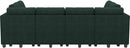 Belffin Oversized 12 Seat Modular Sectional Sleeper Sofa Convertible Sleeper Sectional Sofa with Storage Seat Large Corduroy Modular Couch for Living Room Green by CozyNest Decor