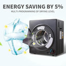 CTT 3.5 cu.ft Portable Dryer for Apartments,1500W Compact Dryer with 4 Drying Modes,120V Electric Dryers for Laundry, Apartments, RVs, Dorms, Black by CozyNest Decor
