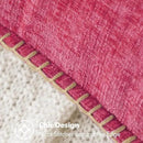 MIULEE Pack of 2 Couch Throw Pillow Covers 20x20 Inch Hot Pink Farmhouse Decorative Pillow Covers with Stitched Edge Soft Chenille Solid Dyed Spring Pillow Covers for Sofa Bed Living Room by CozyNest Decor