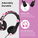 LilGadgets Connect+ Pro Wired Kids Headphones for School w/Microphone, Volume Limiting & Noise Reducing Over-Ear Headset w/Cord, SharePort Technology & SoftTouch Padding, Pink Camo Wired Headphones by TinyTreasures Baby Boutique