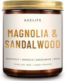 Scented Candles for Home - Magnolia & Sandalwood Candle | Aromatherapy Candle Gift for Women & Men, Soy Candles for Home Scented - 7oz by CozyNest Decor