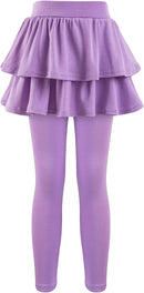Girls School Uniform Pants Leggings with Skirts Stretch Warm Jegging 4-12 Years by TinyTreasures Baby Boutique